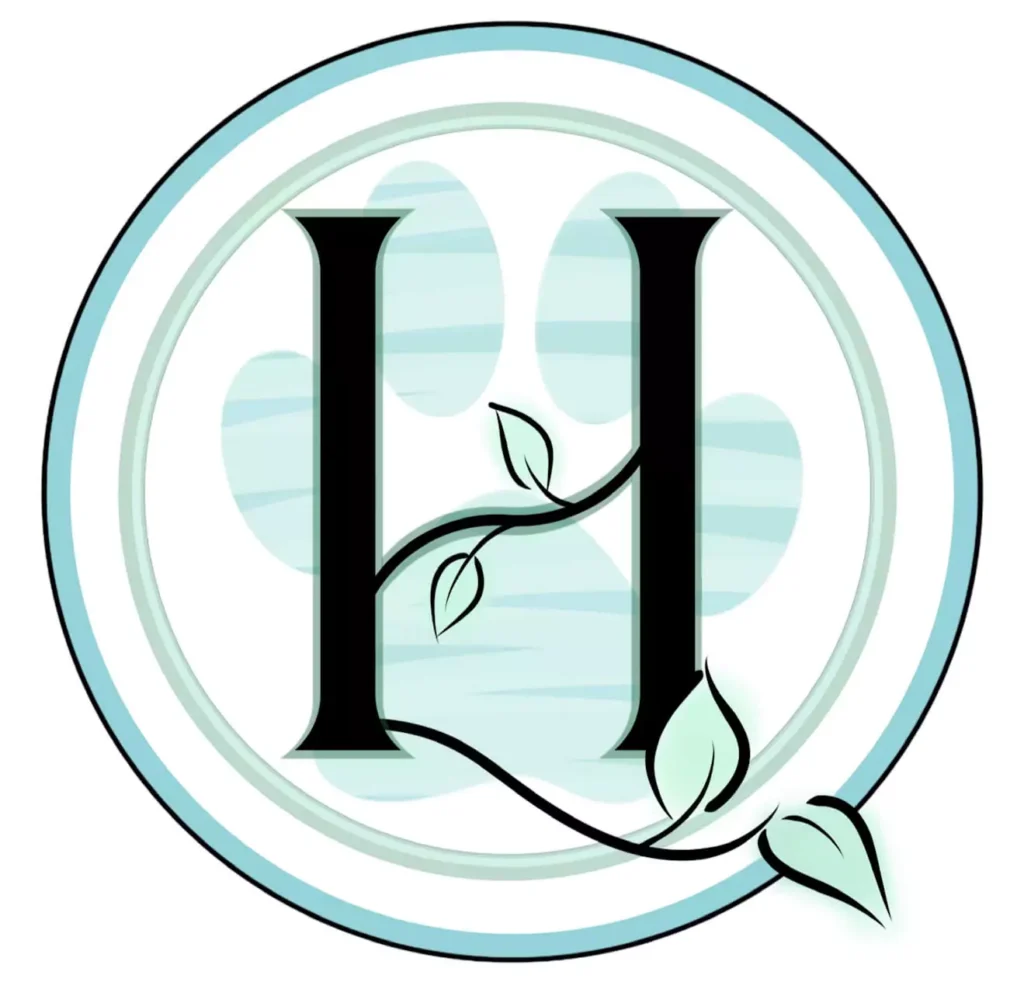 HolisticalVets logo with leaves and paw print for in-home pet euthanasia services